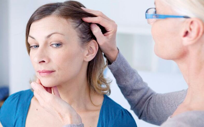 diagnosis of scalp psoriasis by a physician